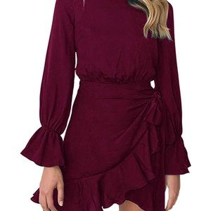 Women’s wrap ruffle dress BRAND NEW!!!